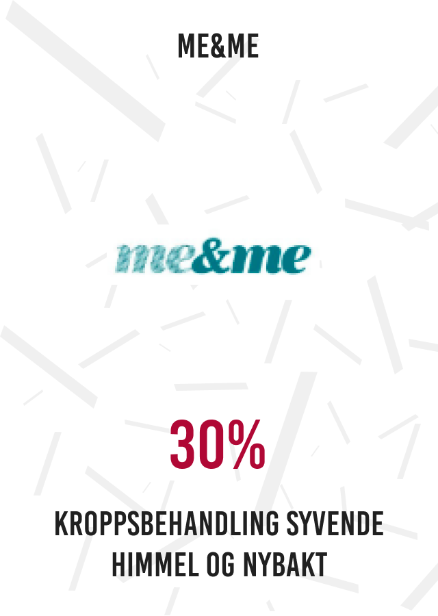 30% Kroppsbehandling Syvende himmel og Nybakt