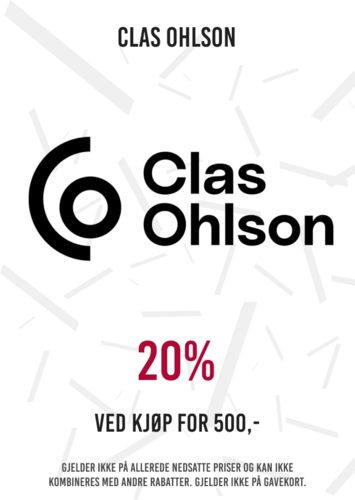 20% ved kjøp for 500