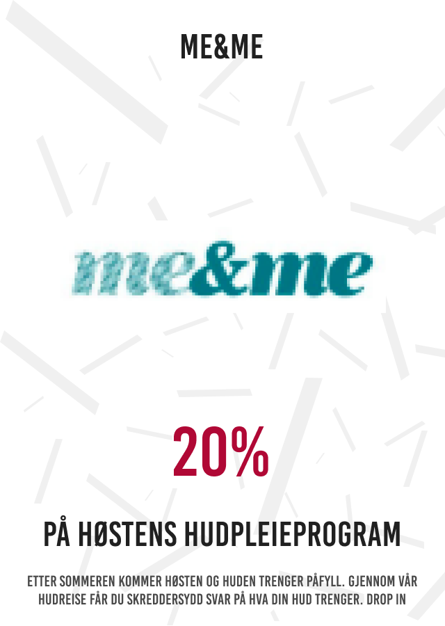 20% på høstens hudpleieprogram