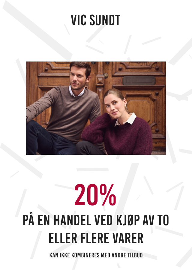 20% på en handel ved kjøp av to eller flere varer