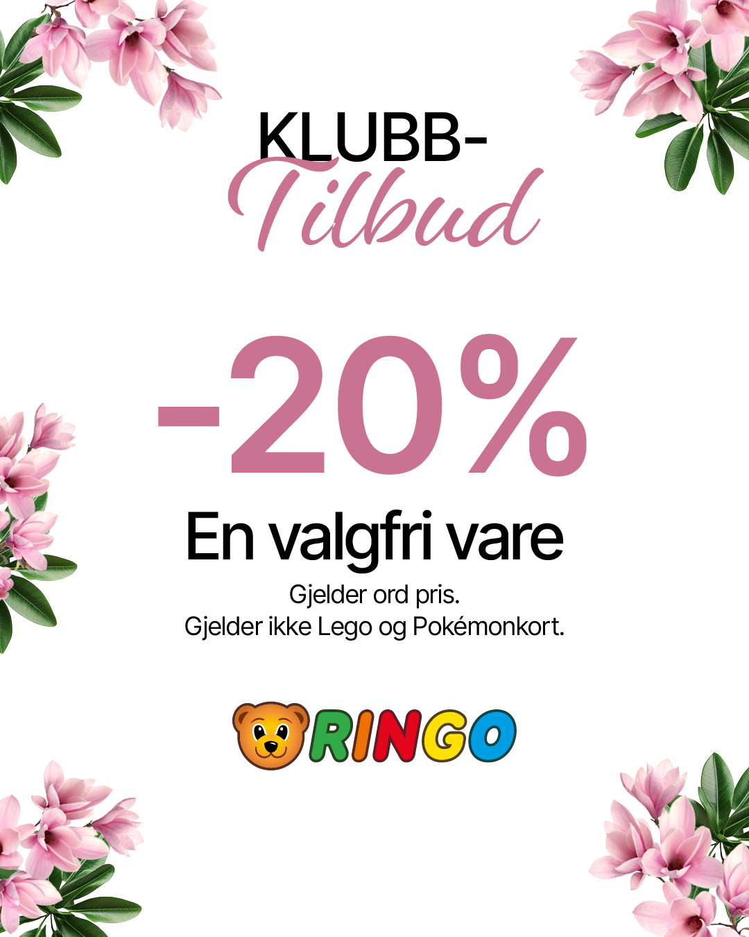 Ringo 20% valgfri vare