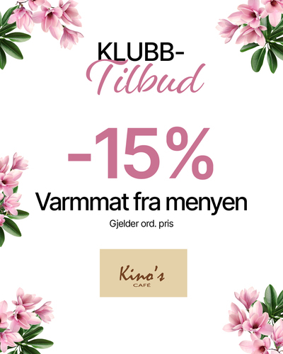 Kino's cafe 15% varmmat