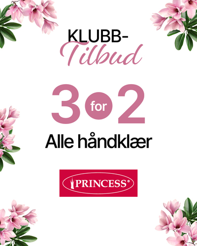 Princess 3 for 2 håndklær