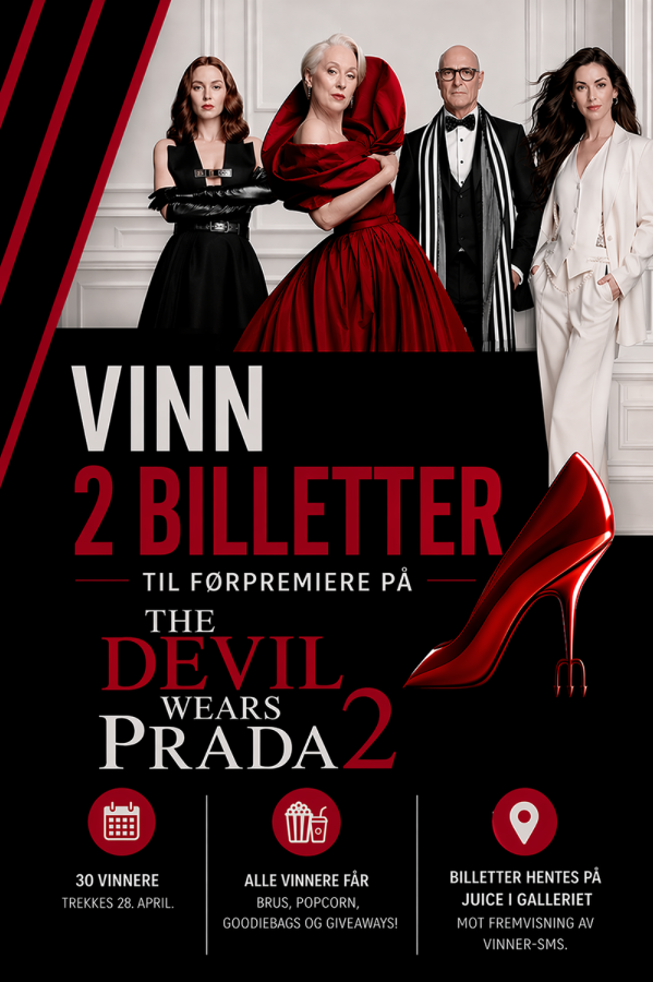Vinn 2 billetter til the devil wears Prada 2