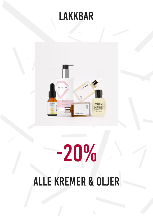 20 alle kremer og oljer