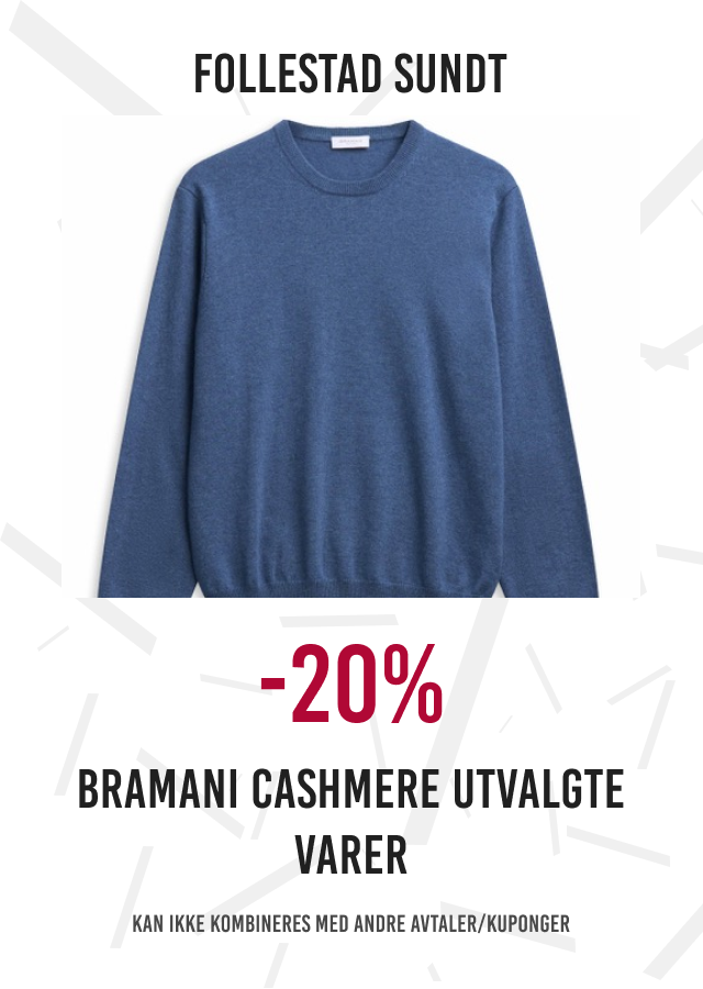20% Bramani Cashmere utvalgte varer