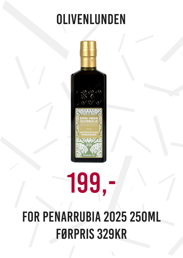 199,- Penarrubia 2025 250ml nå 199kr førpris 329kr