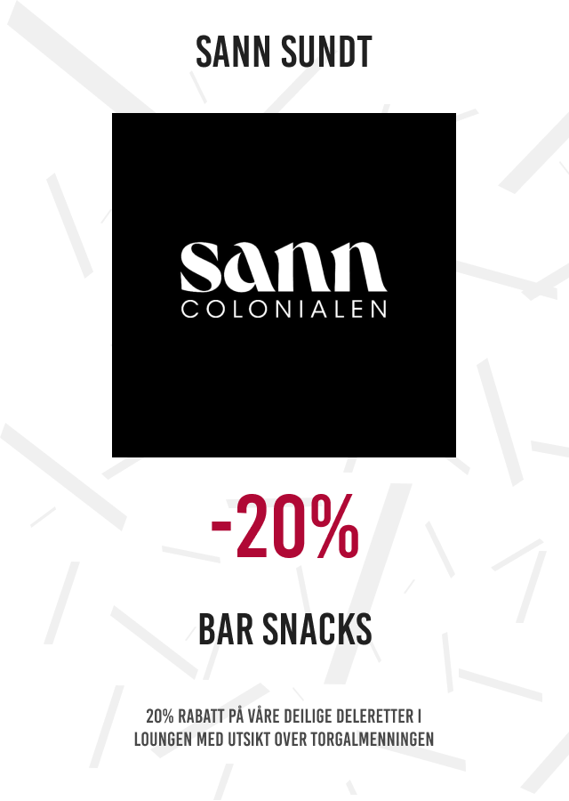 -20% bar snacks