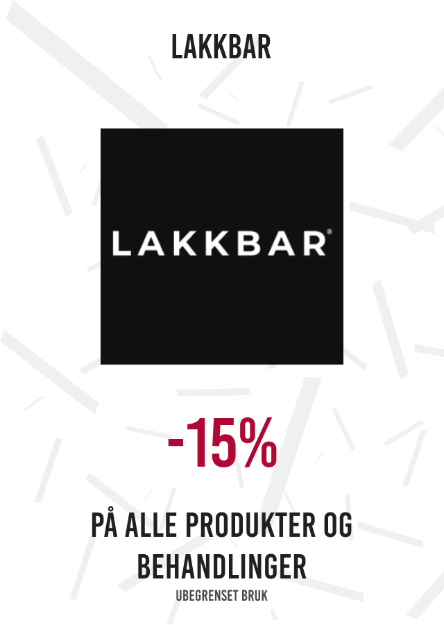 -15% på alle produkter og behandlinger