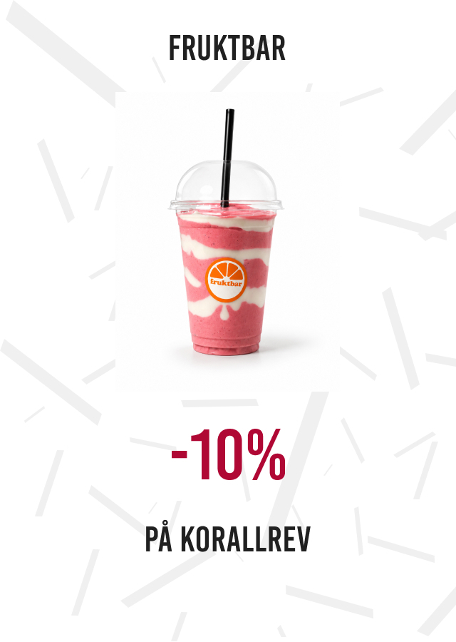 -10% på korallrev