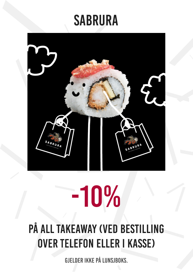 10% på all takeaway