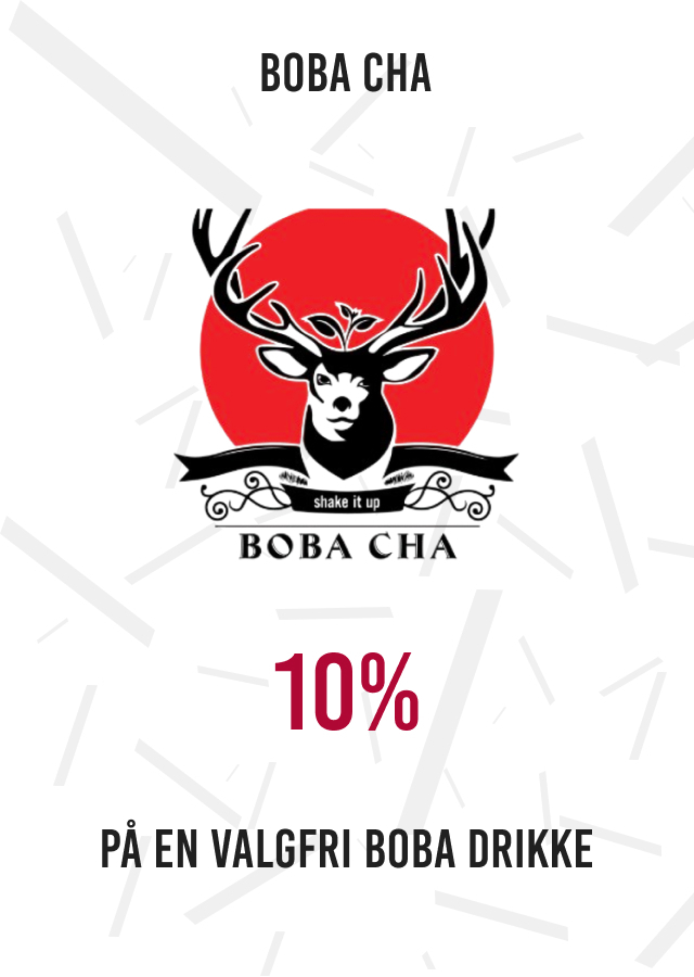 10% på en valgfri Boba Drikke