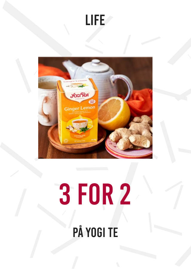 3 for 2 på Yogi te