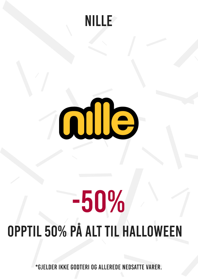 50% på alt til halloween